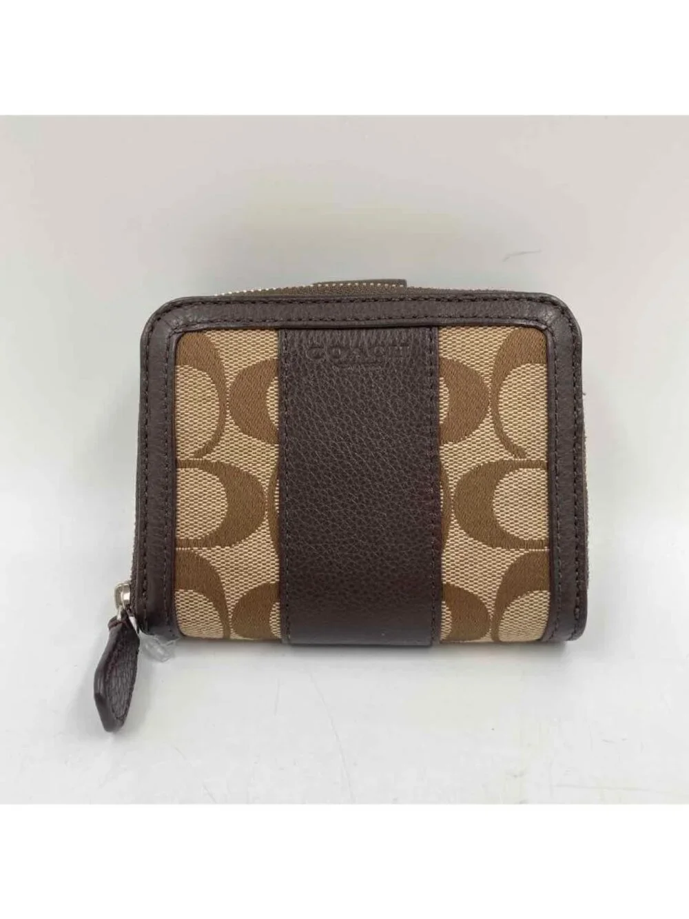 Coach Signature C Small Women's Tan Brown Leather Luxe  Wallet